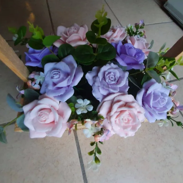 Canasta de Rosas de Jabón — foto 1