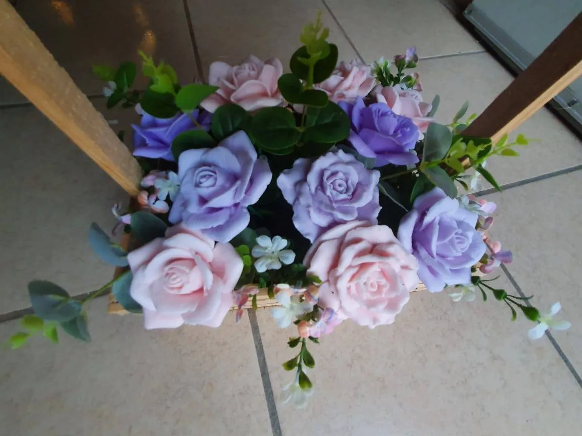 Canasta de Rosas de Jabón — foto 1