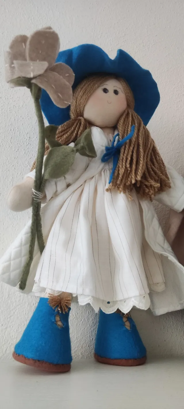 Sombrero Azul con Flor — foto 1