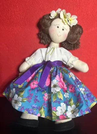 Muñeca de Corona Floral