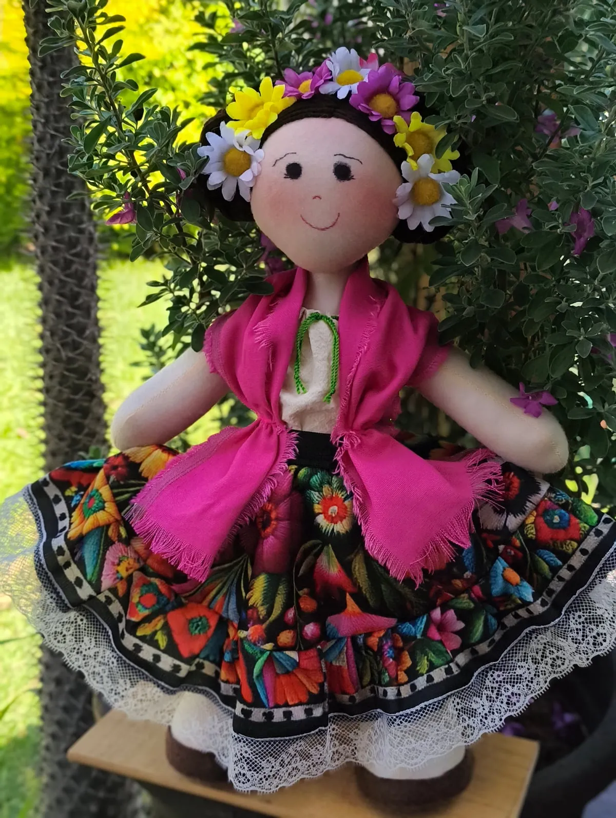 Frida con Rebozo Fucsia — foto 1