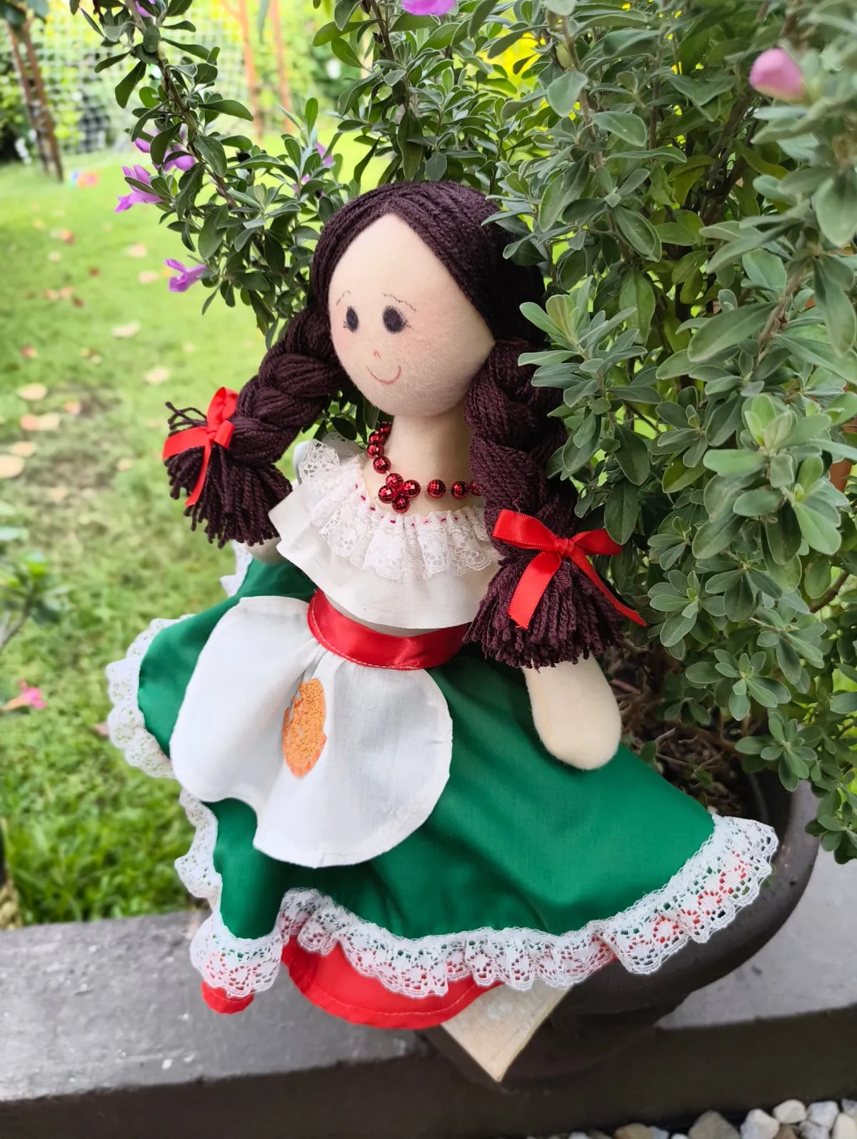 Vestido Verde con Delantal — foto 2