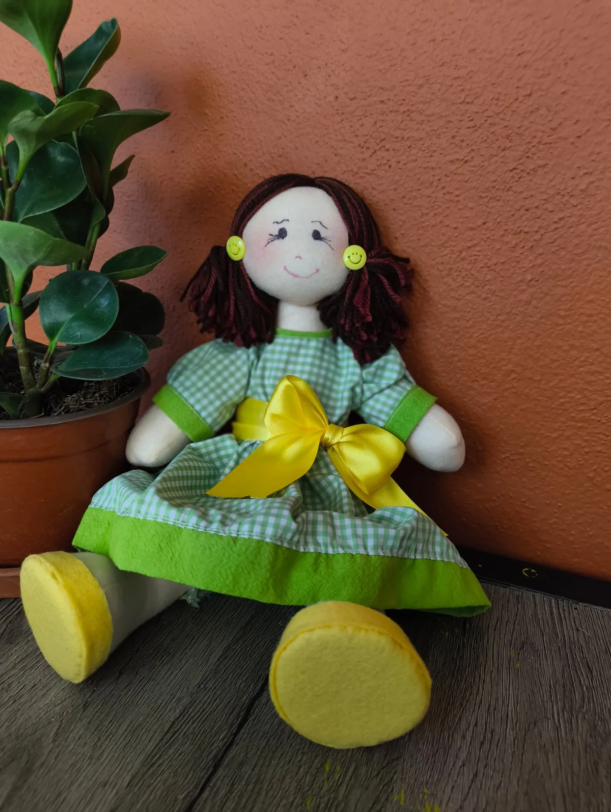 Vestido Verde de Cuadros — foto 1
