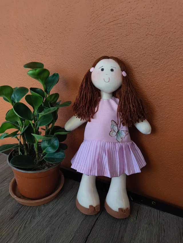 Vestido Rosa con Mariposa — foto 2