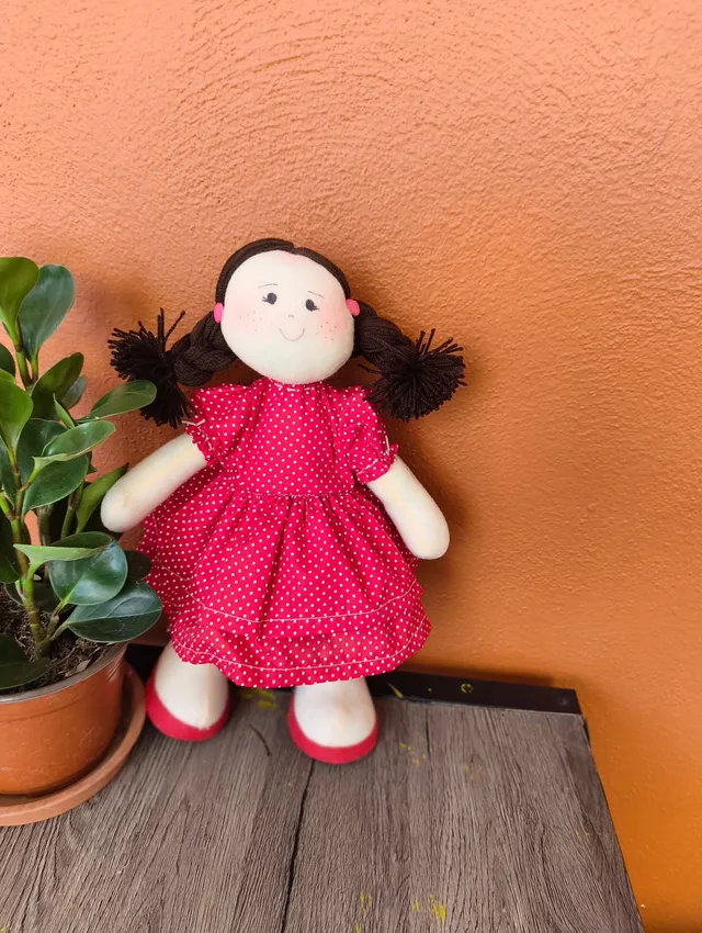 Vestido Rojo de Lunares Blancos — foto 2