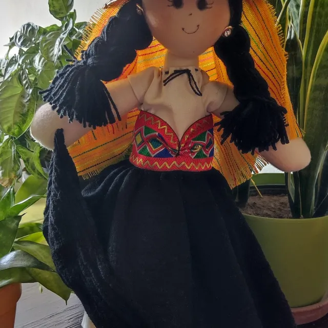 Sombrero de Paja con Rebozo Naranja — foto 2