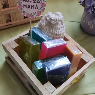 Huacalito de Jabones Feliz Día Mamá