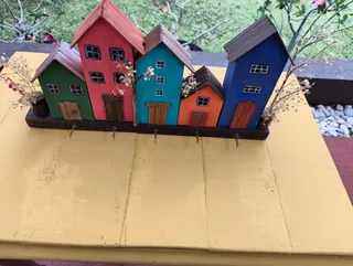 Portallaves Casitas de Colores