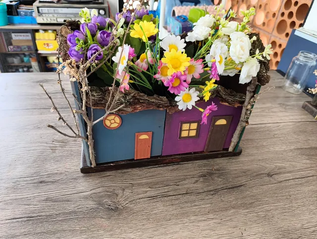 Macetero de Casitas Dobles — foto 3