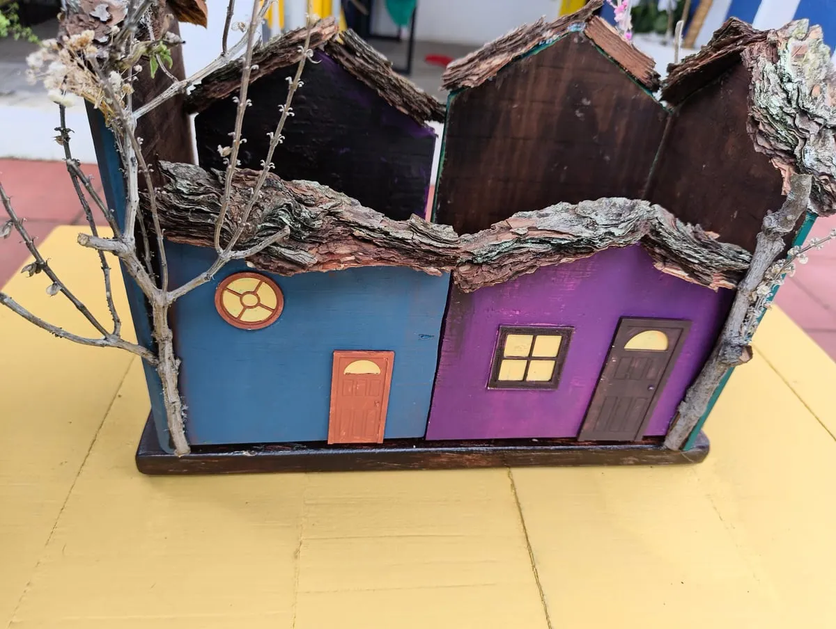 Macetero de Casitas Dobles — foto 2